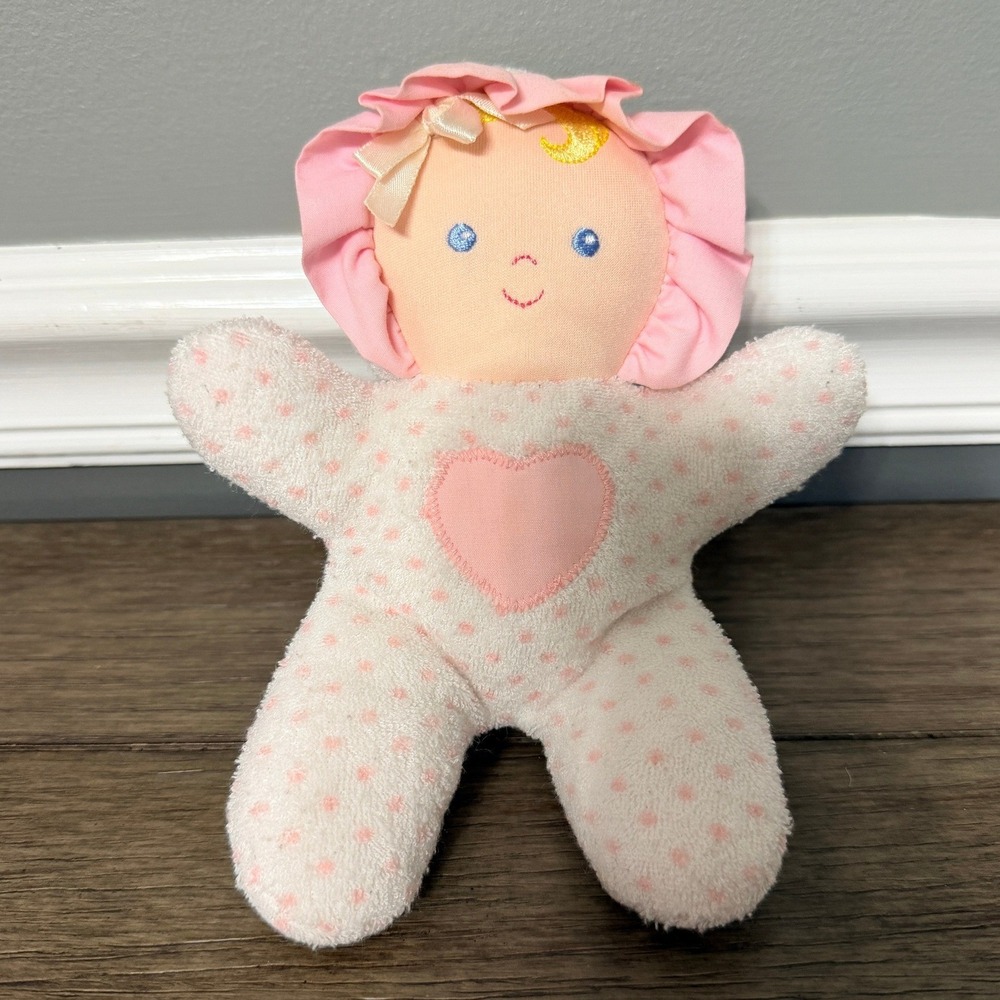 Vintage Eden Terry Cloth Baby Doll‎ Rattle Plush